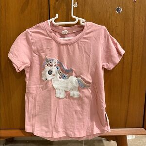 Huxbaby Pink Unicorn Short Sleeve Tee